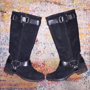 Ugg suede boots with buckle detail size:8.5